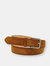 32mm Classic Italian Calf Suede Belt - Conker Tan