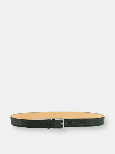 SFALCI 32mm Classic Italian Calf Suede Belt - Forest Green product