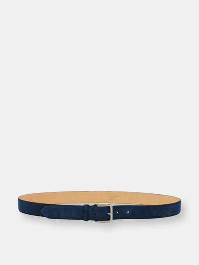 SFALCI 32mm Classic Italian Calf Suede Belt - Jean Blue product