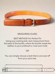 35mm Bruno Belt - Conker, English Bridle Leather