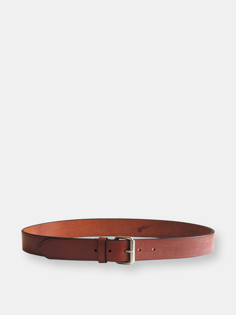 35mm Bruno Belt - Conker, English Bridle Leather
