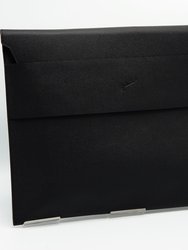 Carpeta Portfolio Sleeve With Pocket - Textured Black - Textured Black