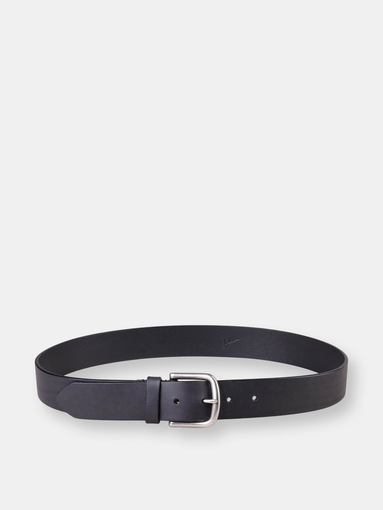 Gene Belt - Black - 38mm Wide Casual Belt - Black