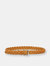 Hand-Braided, Natural Italian veg tan Belt - 32mm - Natural Tan