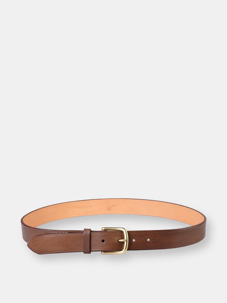 Montgomery 32mm - Brown - Italian Leather Casual Men's Belt