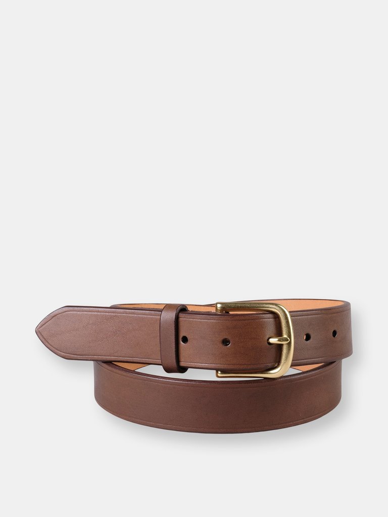 Montgomery 32mm - Brown - Italian Leather Casual Men's Belt - Brown