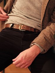 Montgomery 32mm - Brown - Italian Leather Casual Men's Belt