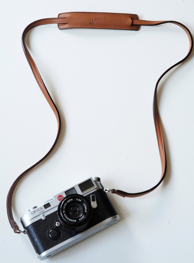 Sfalci Camera Strap - Classic Tan French Calf