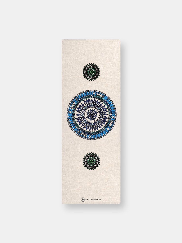 Mandala Hemp Mat - White