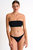 Bandeau Bikini Top - Caviar