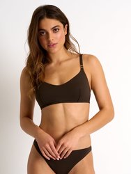 Bralette Bikini Top - Chocolate