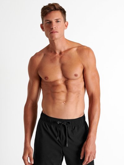 SHAN Classic Fit, Stretch And Quick Dry Swim Trunks - Black product