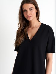 Deep Plunging Neckline Mini Dress