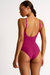 Elegant And Sophisticated One-Piece - Magenta