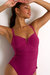 Elegant And Sophisticated One-Piece - Magenta