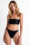 High Cut Bikini Bottom - Black