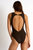 High-Neck One-Piece - Chocolate