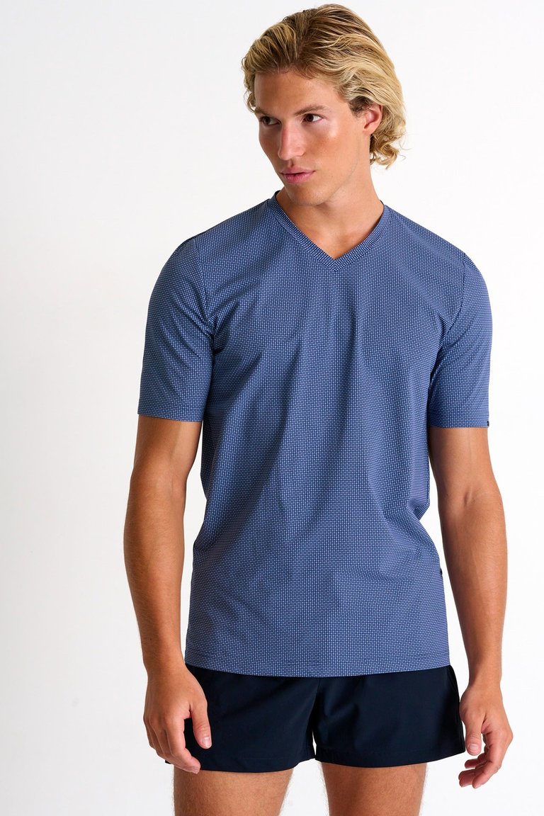 High Performance V-Neck T-Shirt - 62314-91-951 - 951 Navy Print