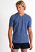 High Performance V-Neck T-Shirt - Navy Print - Navy Print