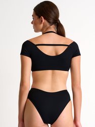 Hourglass One-Piece - Caviar