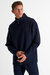 Long Sleeve Sweater High-Neck - Navy - Navy