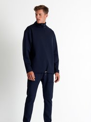 Long Sleeve Sweater High-Neck - Navy