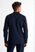 Long Sleeve Sweater Snap-Neck - Navy