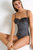 Mesh Bandeau Style One Piece - Pewter