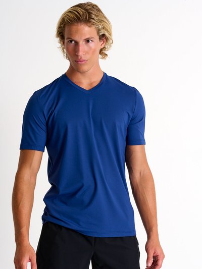 SHAN Microfiber V-Neck T-Shirt - Blue product