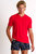 Microfiber V-Neck T-Shirt - Red - Red