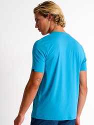 Microfiber V-Neck T-Shirt - Turquoise