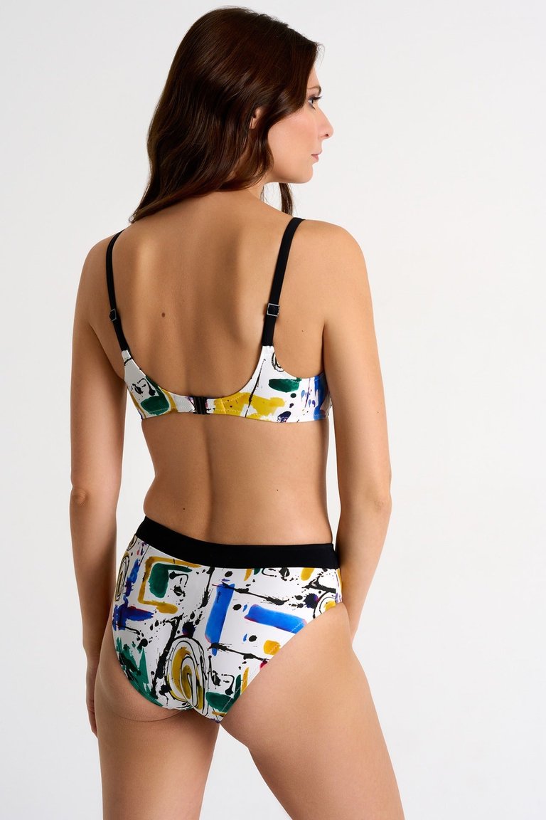 Mid-High Waist Bikini Bottom - Beverly - Beverly