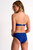 Mid-High Waist Bikini Bottom - Indigo