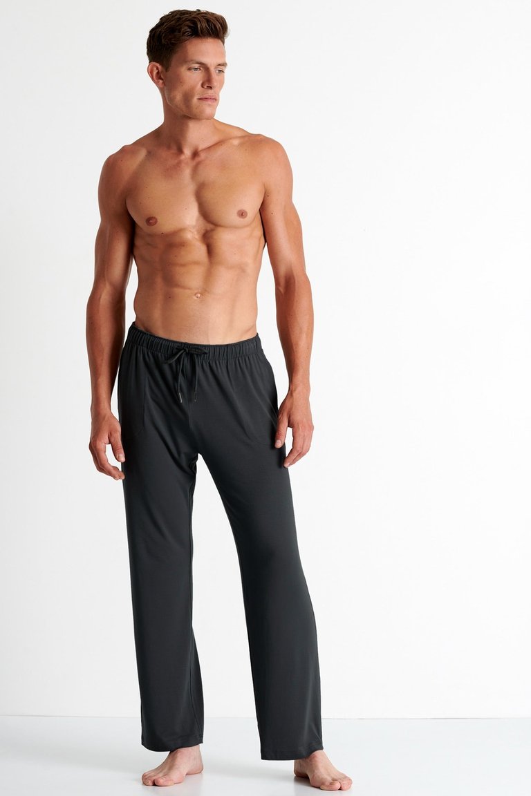 Modal Jersey, Soft Lounge Pants - Titanium