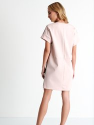 Plunging V Neckline Mini Dress