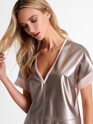 Plunging V Neckline Mini Dress