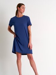 Short Sleeve Dress - Jeans