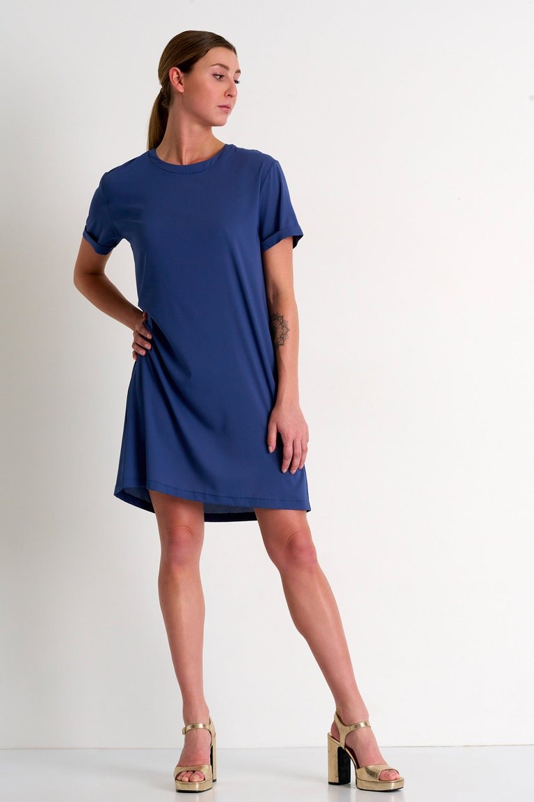 Short Sleeve Dress - Jeans