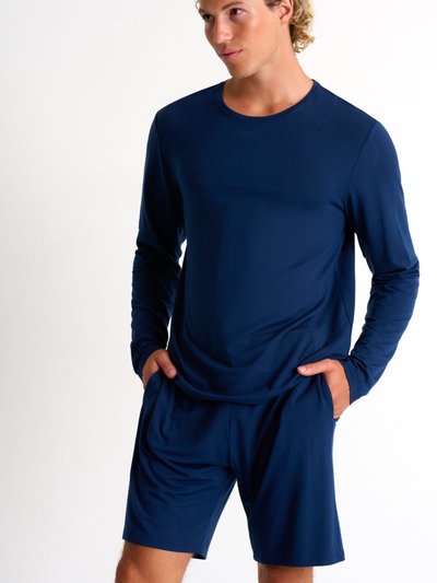 SHAN Soft Lounge Shorts - Navy product