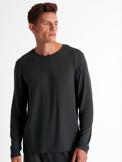 SHAN Soft Round Neck Long Sleeve Shirt - Titanium product