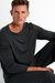 Soft Round Neck Long Sleeve Shirt - Titanium