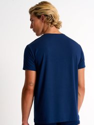 Soft Round Neck T-Shirt - Navy