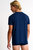 Soft Round Neck T-Shirt - Navy