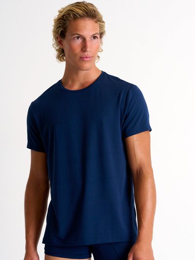 SHAN Soft Round Neck T-Shirt - Navy product