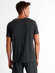 Soft Round Neck T-Shirt - Titanium