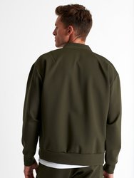 Stylish Bomber Jacket - Khaki