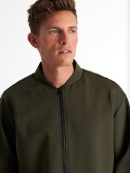 Stylish Bomber Jacket - Khaki