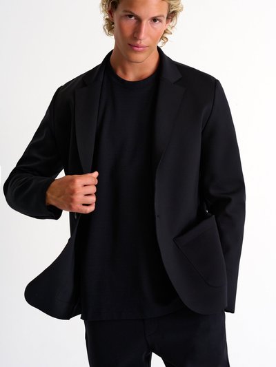 SHAN Textured Jersey Long Sleeve Round Neck - Black product