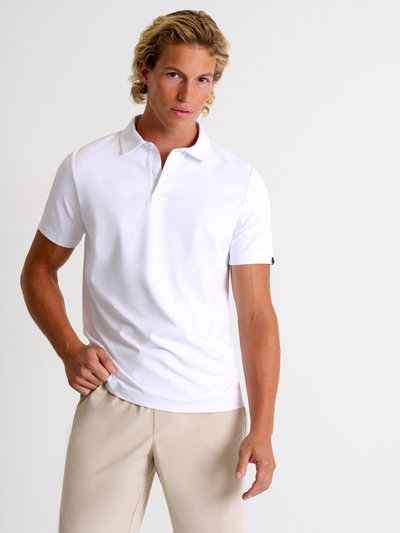 SHAN Textured Jersey Polo - White product