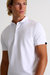 Textured Jersey Polo - White